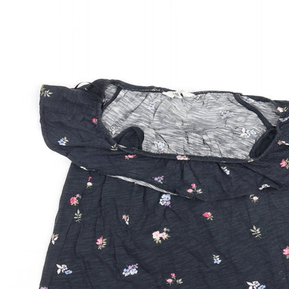 H&M Girls Blue Floral  Fit & Flare  Size 11-12 Years