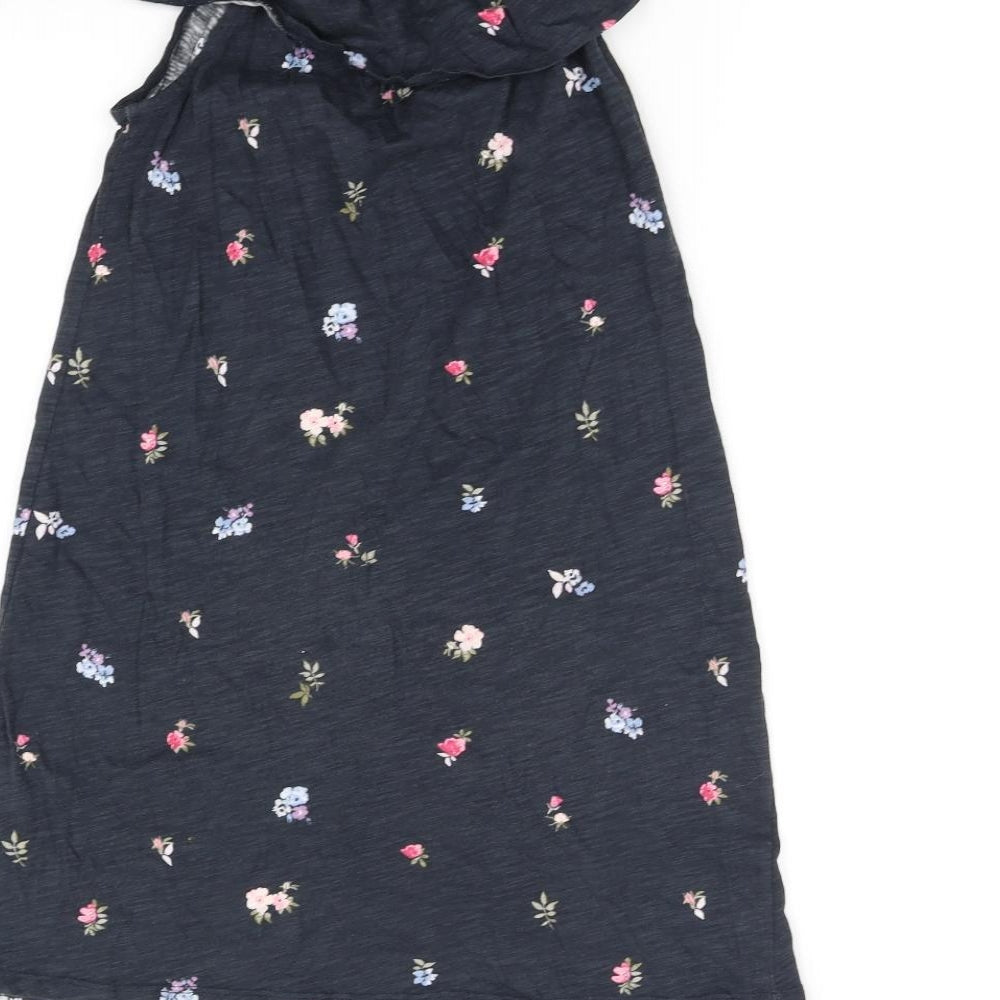 H&M Girls Blue Floral  Fit & Flare  Size 11-12 Years