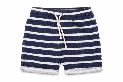 Next Girls Blue Striped  Cut-Off Shorts Size 3-4 Years
