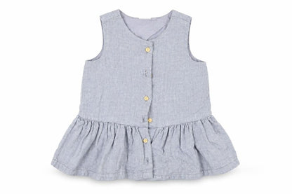 Front view of H&M Grey Fit & Flare, size 6-9, Months