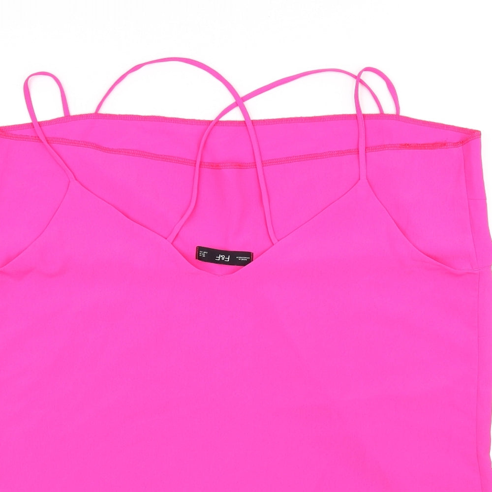 F&F Womens Pink   Basic Tank Size 14