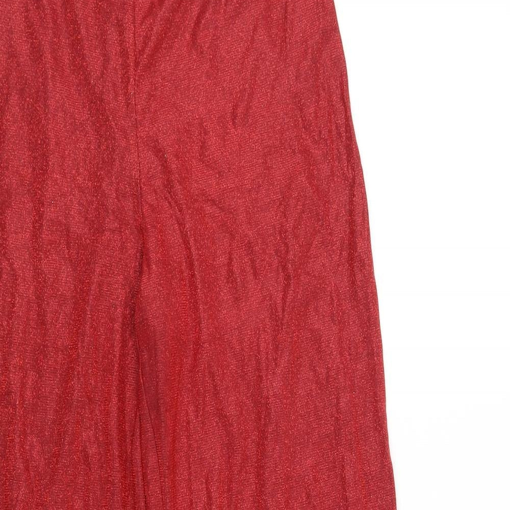 Womens UK Size L Cherry Koko Regular Fit  Red Trousers