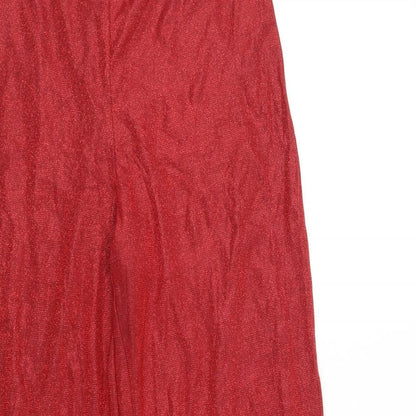 Womens UK Size L Cherry Koko Regular Fit  Red Trousers