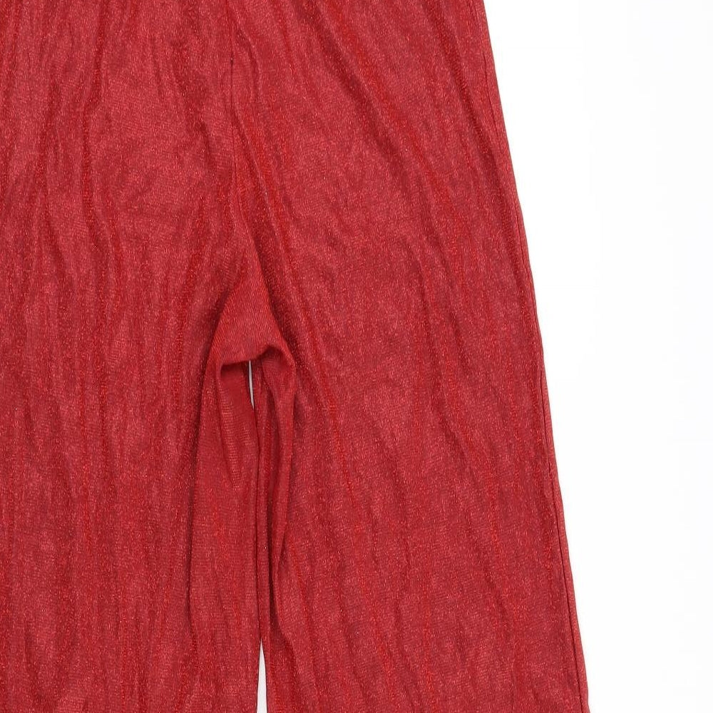 Womens UK Size L Cherry Koko Regular Fit  Red Trousers