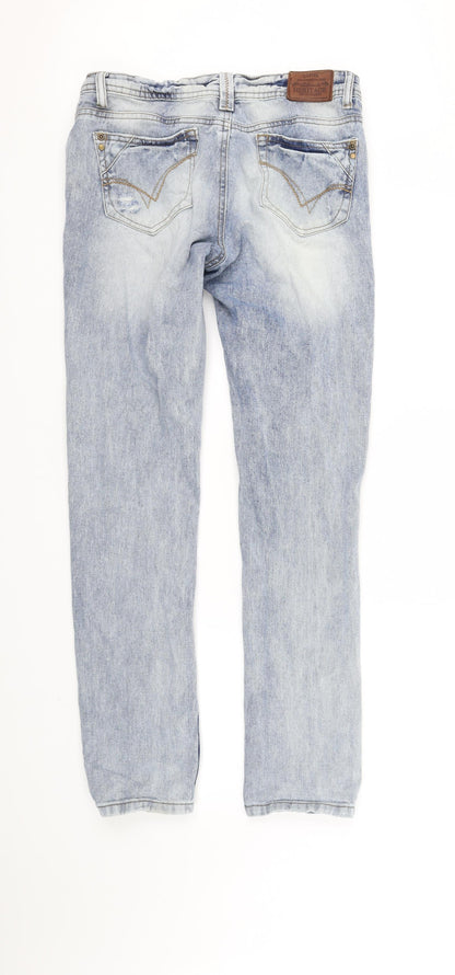 Blonde + Blonde Womens Blue   Straight Jeans Size 10 L33 in