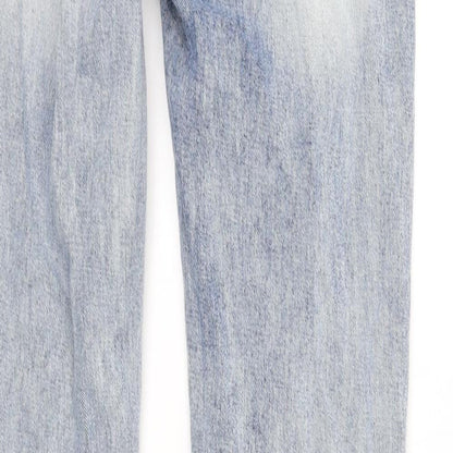 Blonde + Blonde Womens Blue   Straight Jeans Size 10 L33 in