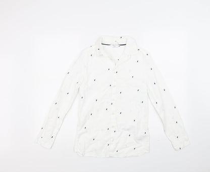 Marks & Spencer Girls White   Basic Button-Up Size 11-12 Years