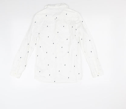 Marks & Spencer Girls White   Basic Button-Up Size 11-12 Years