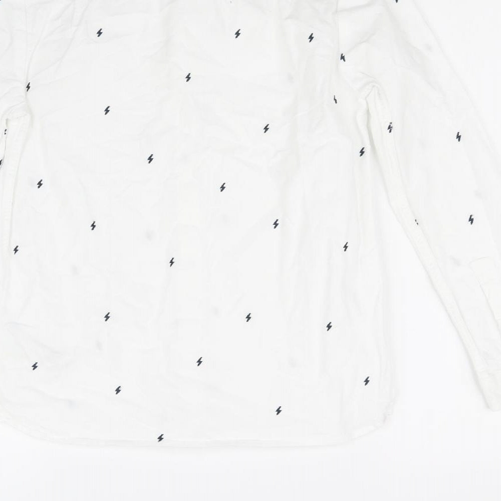 Marks & Spencer Girls White   Basic Button-Up Size 11-12 Years