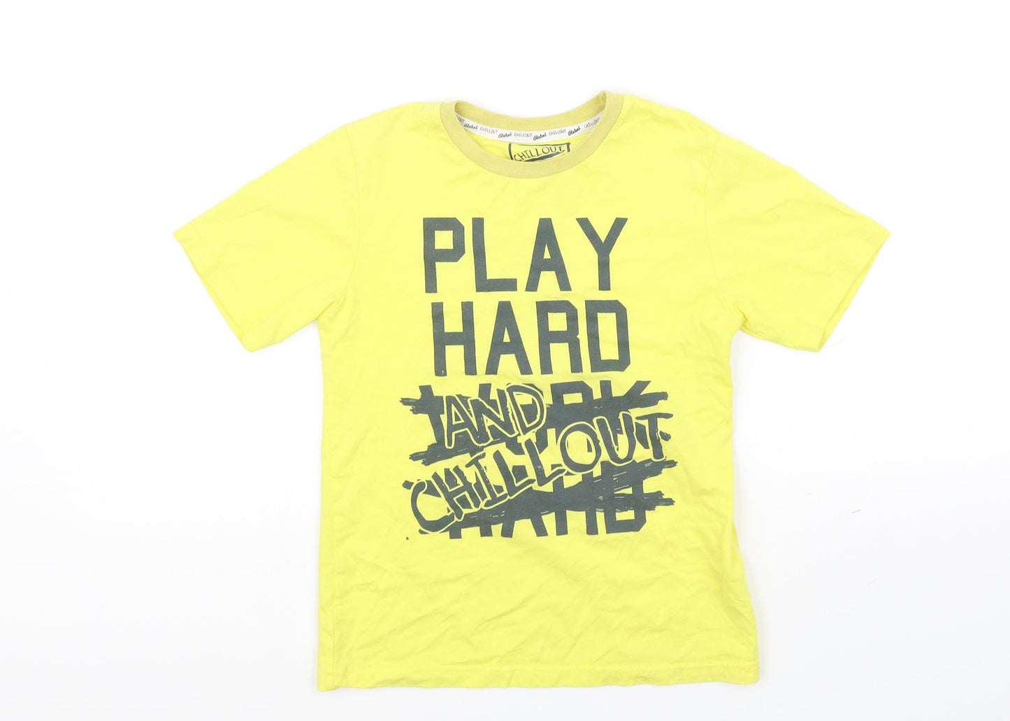 rebal Girls Yellow   Basic T-Shirt Size 7-8 Years