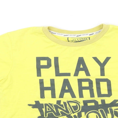 rebal Girls Yellow   Basic T-Shirt Size 7-8 Years