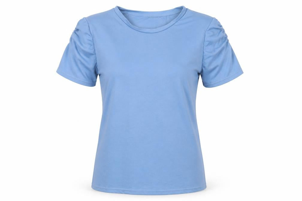 Womens UK Size M Boohoo Blue Basic T-Shirt