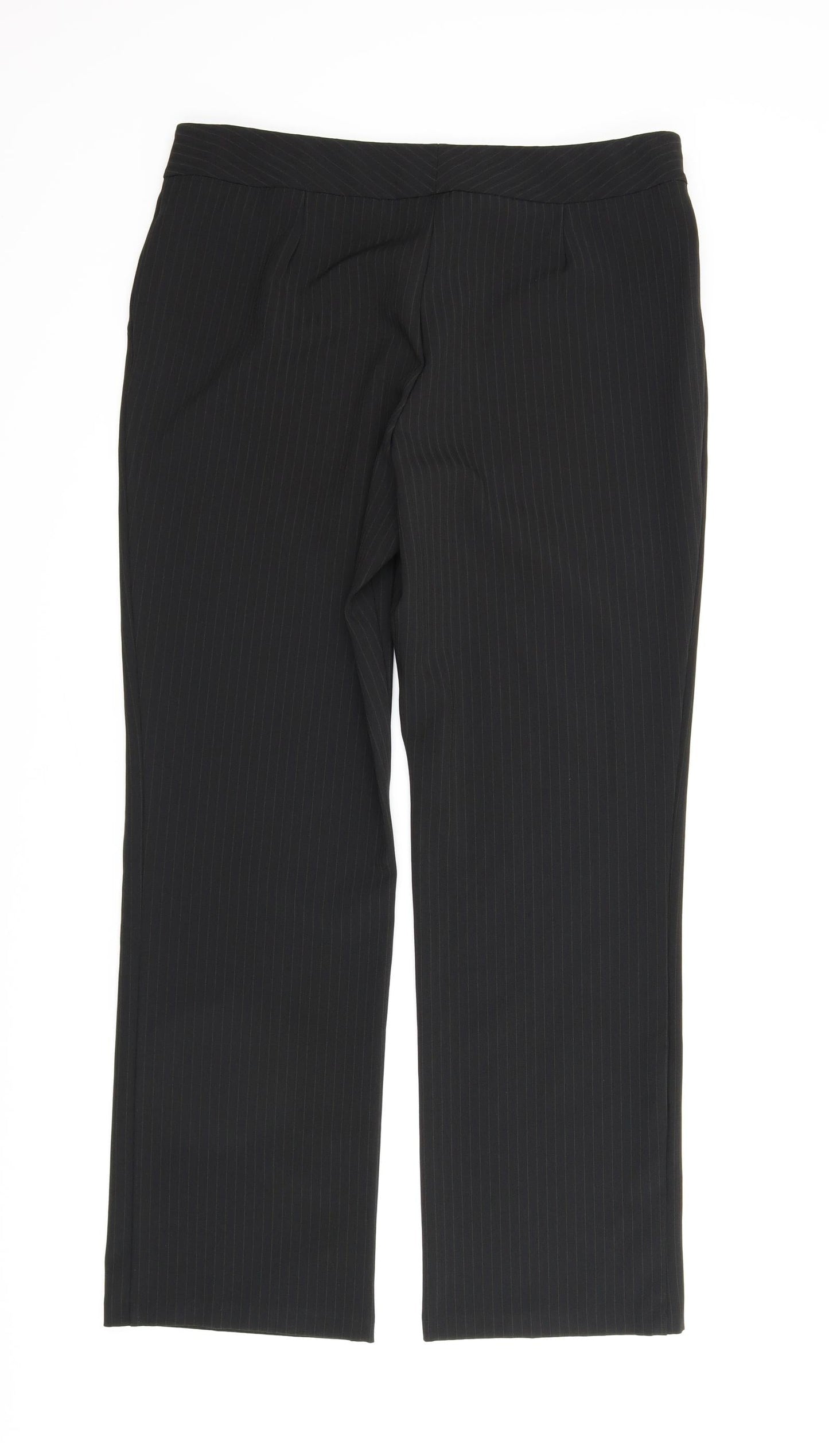 Womens UK Size 14 M&S Regular Fit  Black Trousers