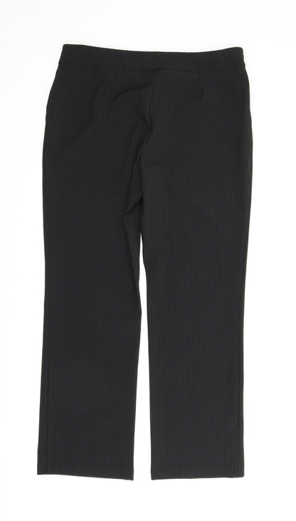 Womens UK Size 14 M&S Regular Fit  Black Trousers