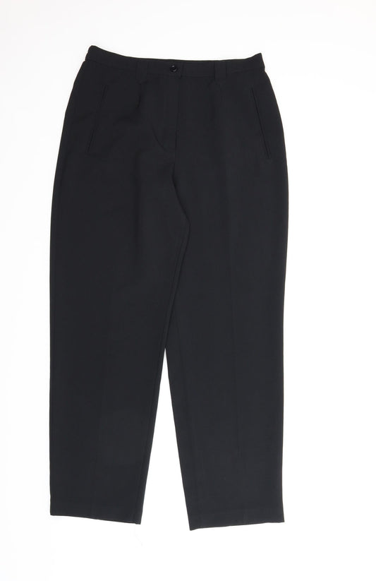 Womens UK Size 14 BHS Regular Fit  Black Trousers