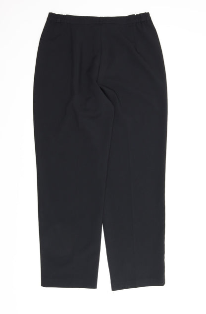 Womens UK Size 14 BHS Regular Fit  Black Trousers