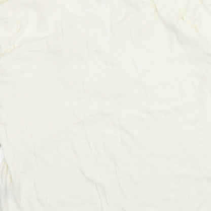 Womens UK Size L M&Co Ivory Basic Blouse