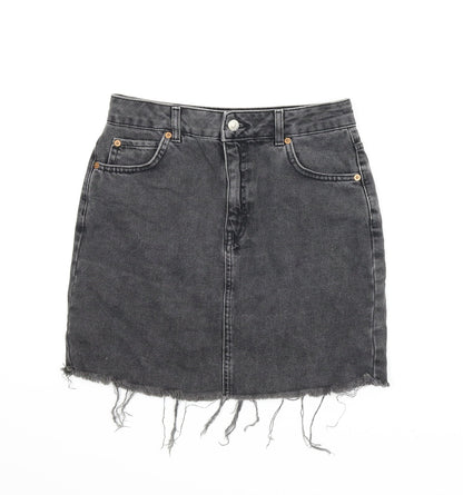 Womens UK Size 8 Topshop A-Line Denim Skirt