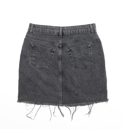 Womens UK Size 8 Topshop A-Line Denim Skirt