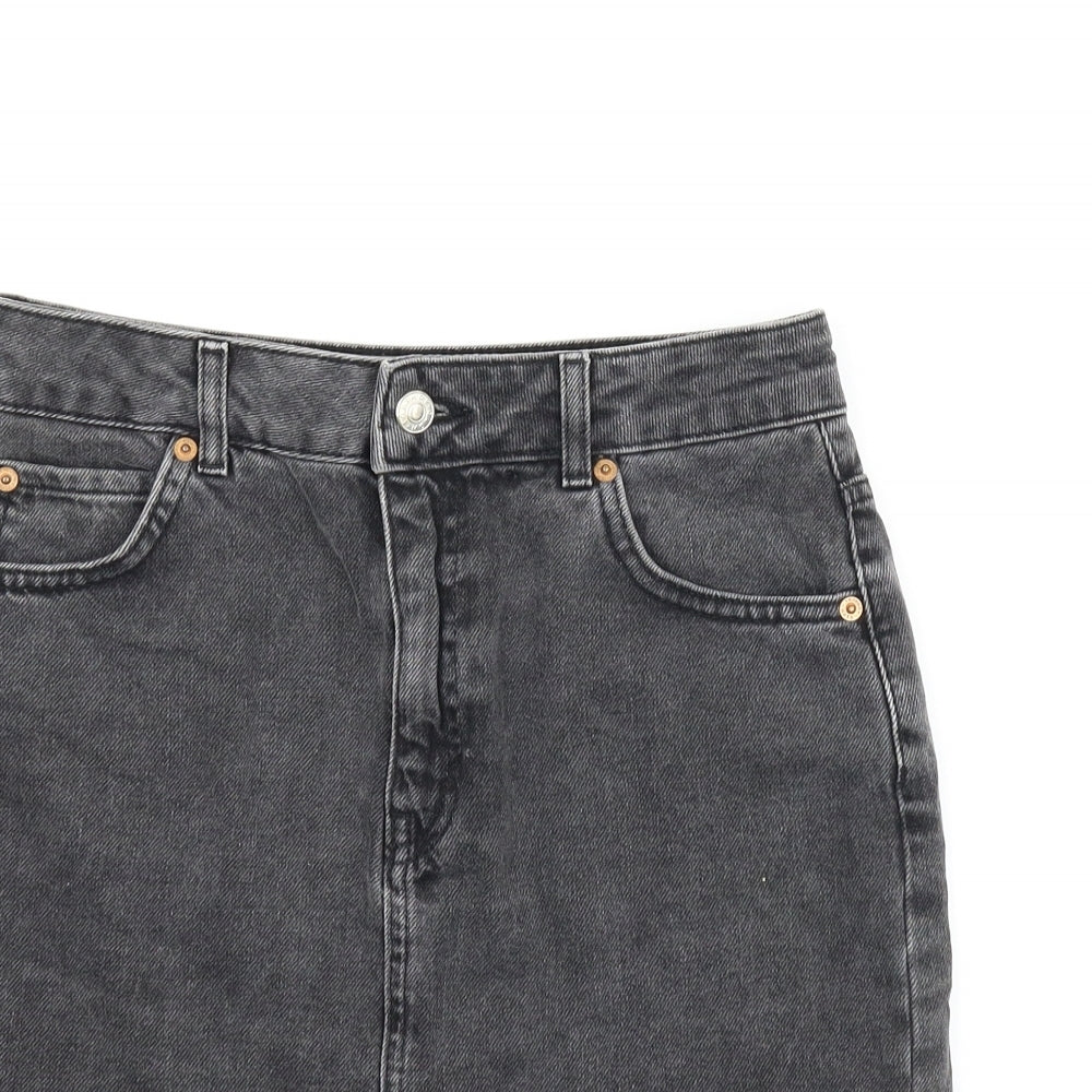 Womens UK Size 8 Topshop A-Line Denim Skirt