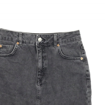Womens UK Size 8 Topshop A-Line Denim Skirt