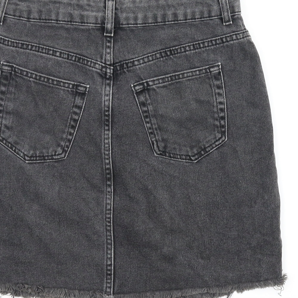 Womens UK Size 8 Topshop A-Line Denim Skirt