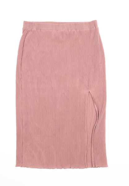 H&M Womens Pink   Straight & Pencil Skirt Size L