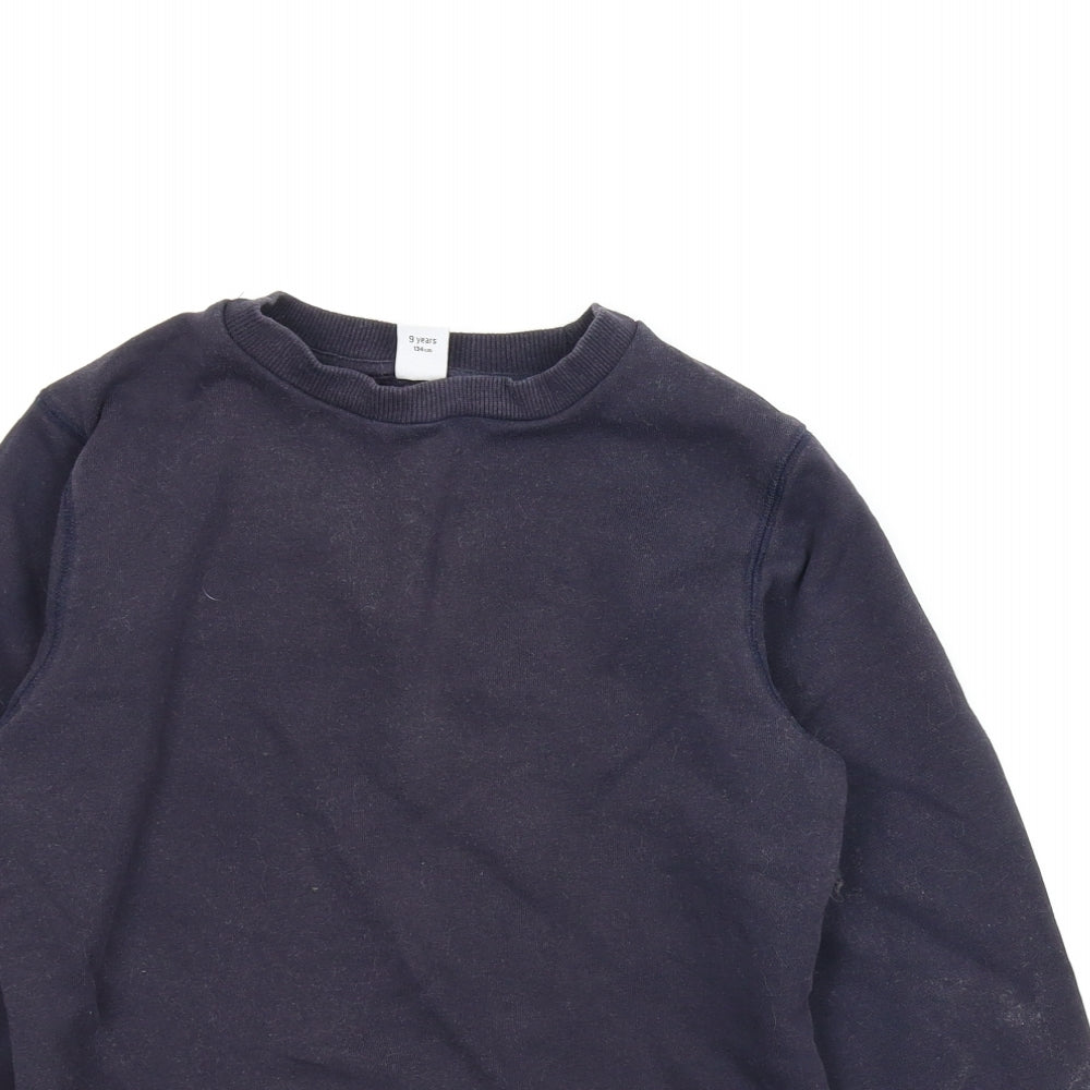 TU School Boys Blue   Pullover Jumper Size 9 Years