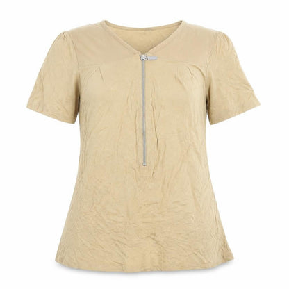 Womens UK Size 12 Select Beige Basic Blouse