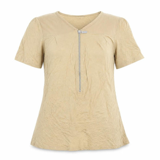 Womens UK Size 12 Select Beige Basic Blouse