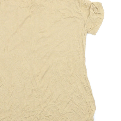 Womens UK Size 12 Select Beige Basic Blouse