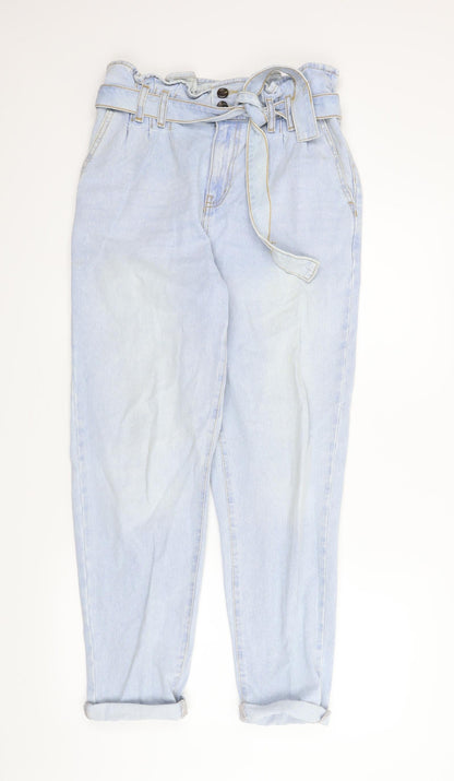 Denim Co Womens Blue  Denim Tapered Jeans Size 10 L26 in