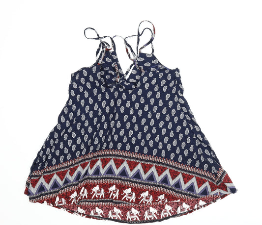 Womens UK Size 10 In the Style Blue Basic Blouse