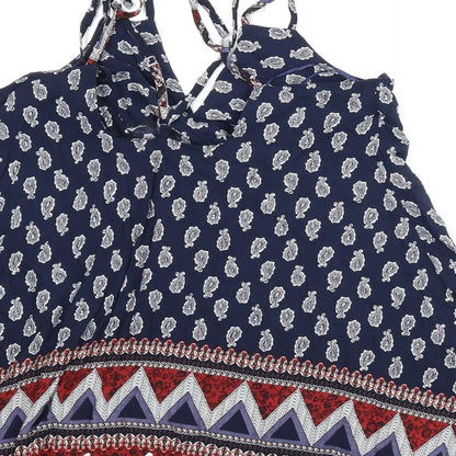 Womens UK Size 10 In the Style Blue Basic Blouse
