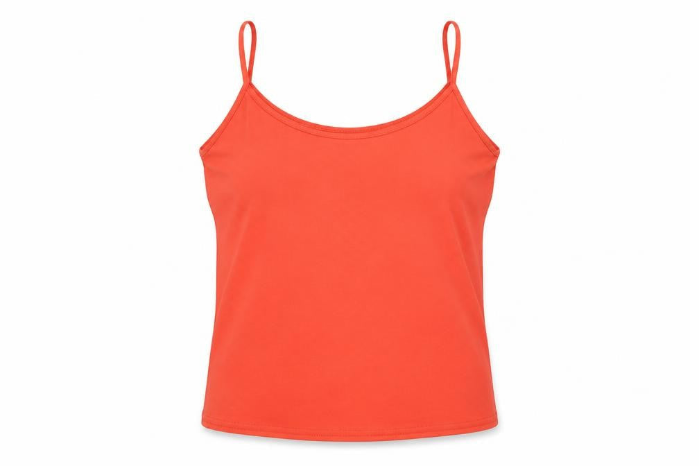 Womens UK Size 14 Lakeland Orange Basic T-Shirt