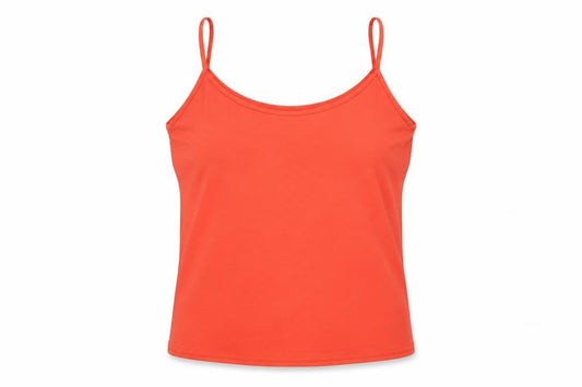 Womens UK Size 14 Lakeland Orange Basic T-Shirt