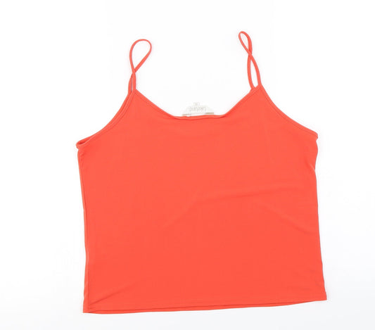 Lakeland  Womens Orange   Basic T-Shirt Size 14