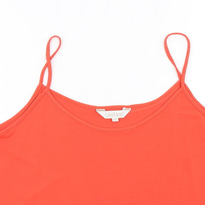 Lakeland  Womens Orange   Basic T-Shirt Size 14