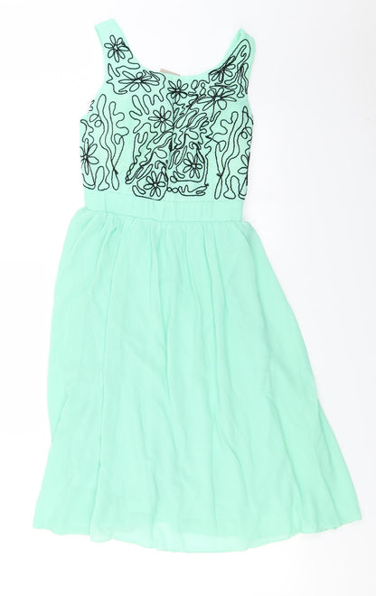 Pink Boom  Womens Green   A-Line  Size S