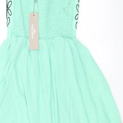 Pink Boom  Womens Green   A-Line  Size S