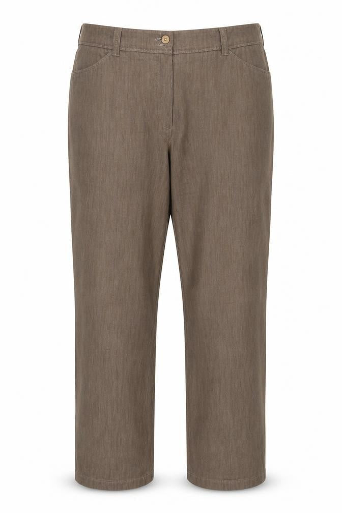 Womens UK Size 18 Lebek Regular Fit  Brown Trousers