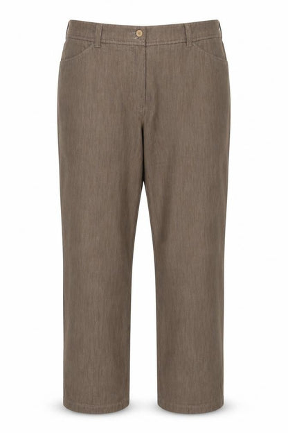 Womens UK Size 18 Lebek Regular Fit  Brown Trousers