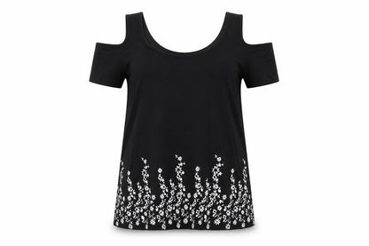 Womens UK Size 12 New Look Black Basic Blouse