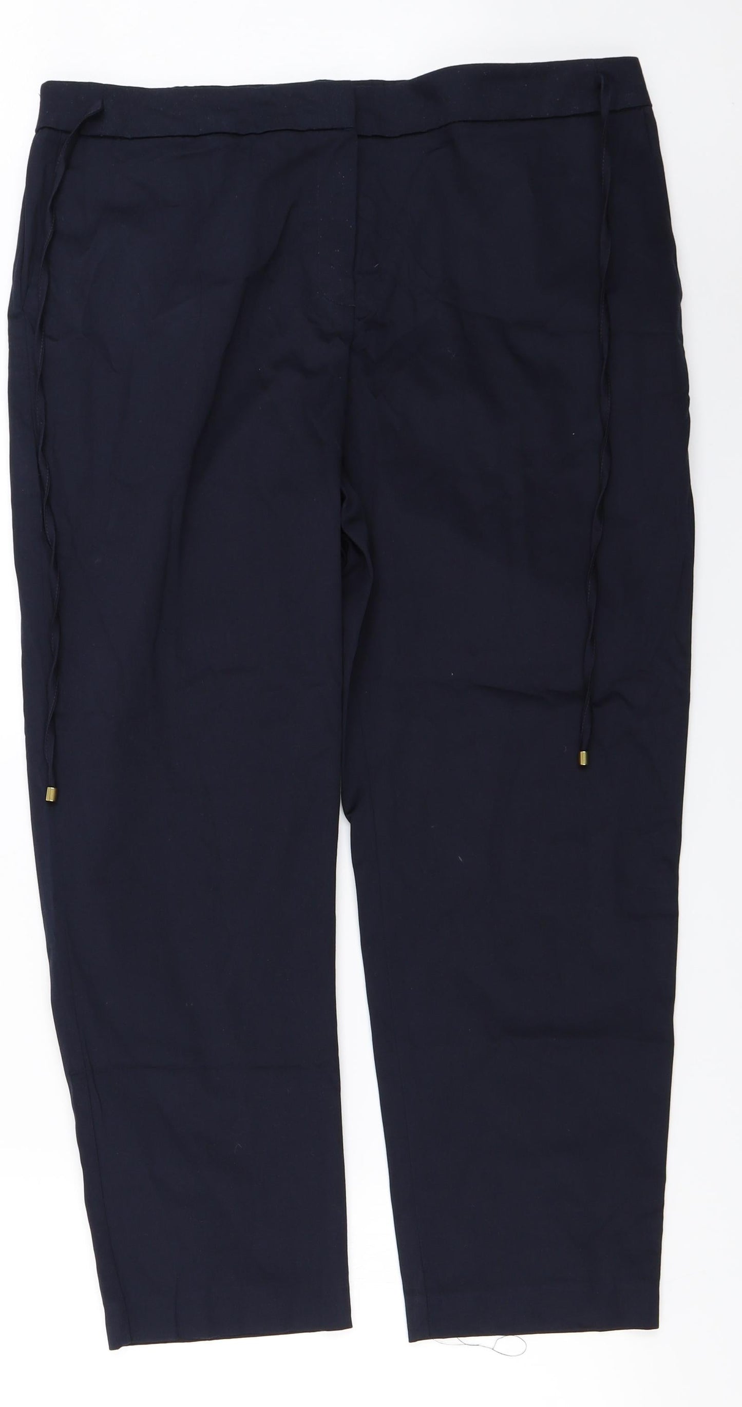 Womens UK Size 18 Very Regular Fit  Blue Trousers