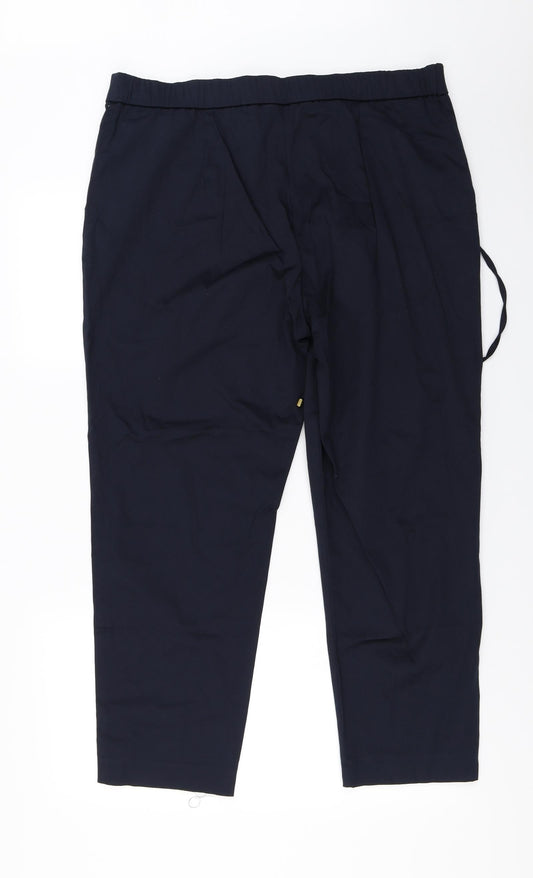 Womens UK Size 18 Very Regular Fit  Blue Trousers