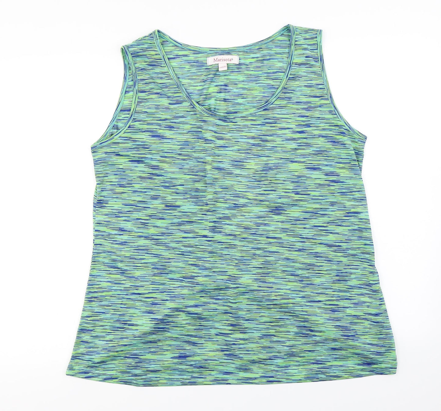 Womens UK Size 18 MARISOTA Green Basic T-Shirt