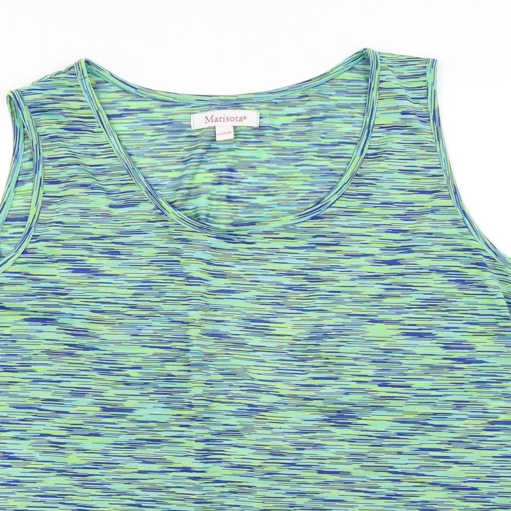 Womens UK Size 18 MARISOTA Green Basic T-Shirt