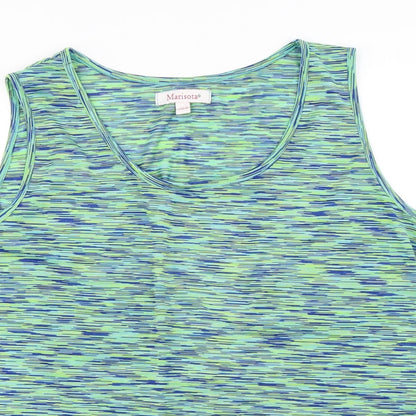 Womens UK Size 18 MARISOTA Green Basic T-Shirt