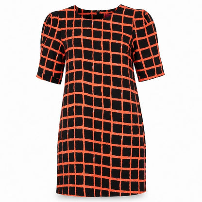 Boohoo  Womens Black Check  A-Line  Size 12