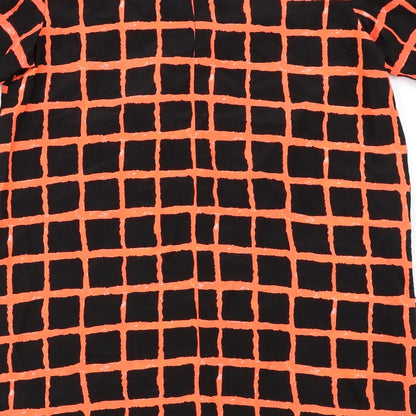 Boohoo  Womens Black Check  A-Line  Size 12